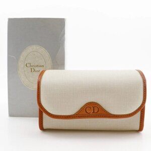 Dior CD logo Pouch novelty off white PVC Women